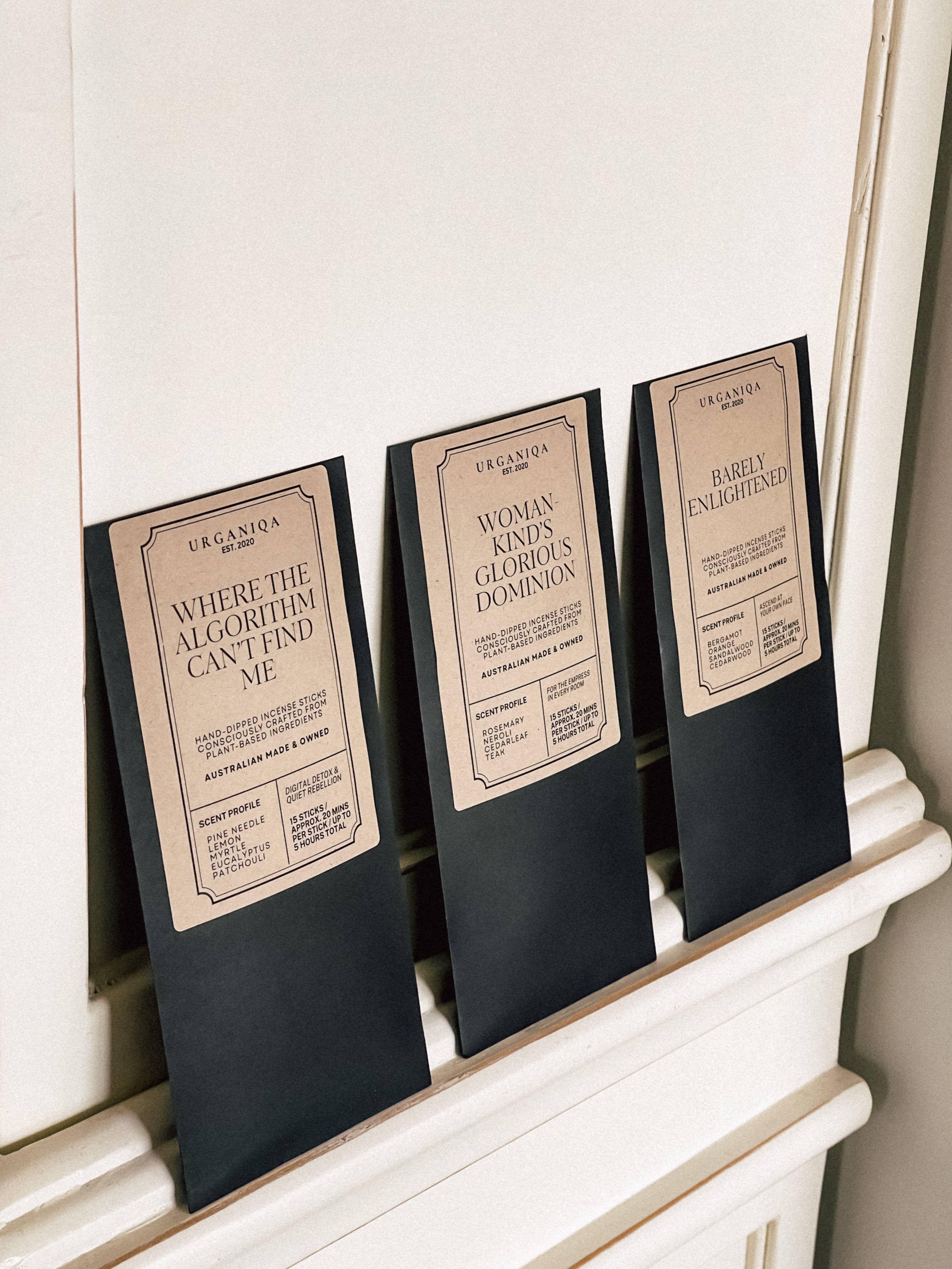 Urganiqa - Vendita all'ingrosso Incensi - L'arte di fare meno incenso | Collezione Grounded4