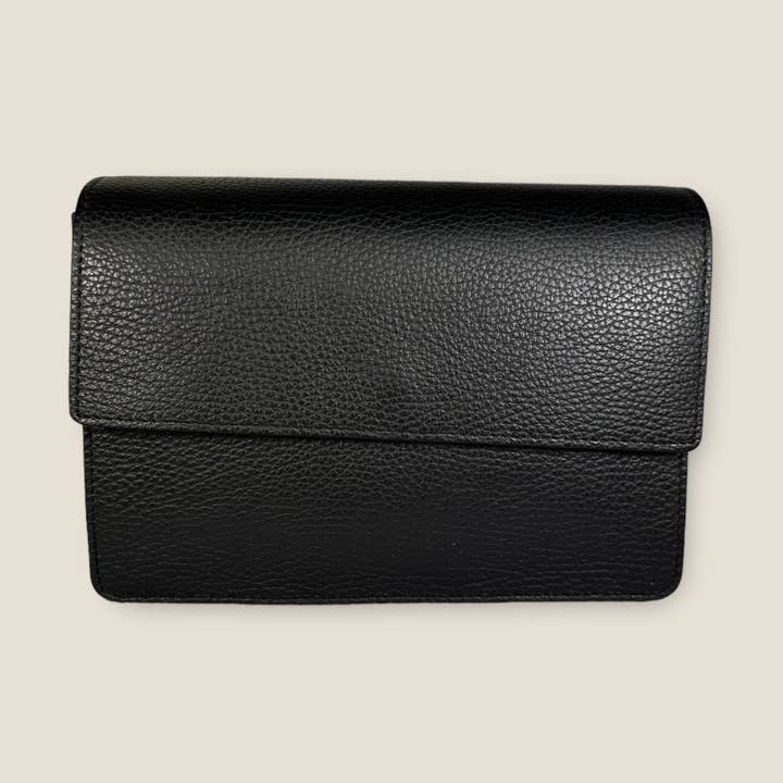 ALEX BAG | BLACK LEATHER for wholesale by Fique The Label