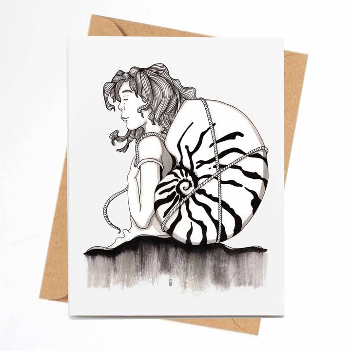 "Carry On" Handmade Notecard for wholesale by PinkPolish Design