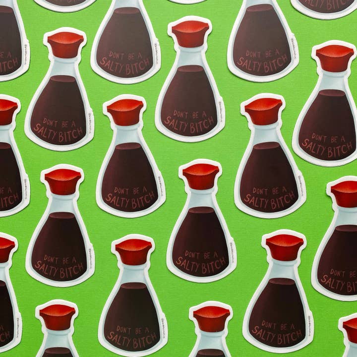Brand Nhu Creative Studio - Wholesale Sticker - Soy Sauce "Don't be a Salty Bitch" Kikkoman Sticker5