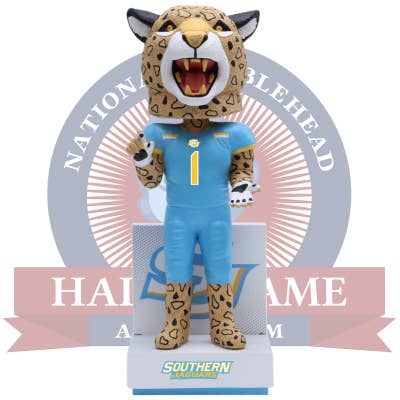 Testa oscillante della mascotte della Southern University and A&M College per la vendita all'ingrosso da parte di National Bobblehead Hall of Fame and Museum