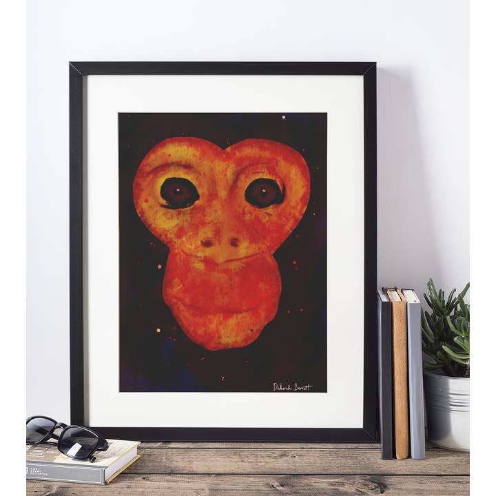 A4 Print: 'Gorilla Eyes' for wholesale by Paperleaf Studios