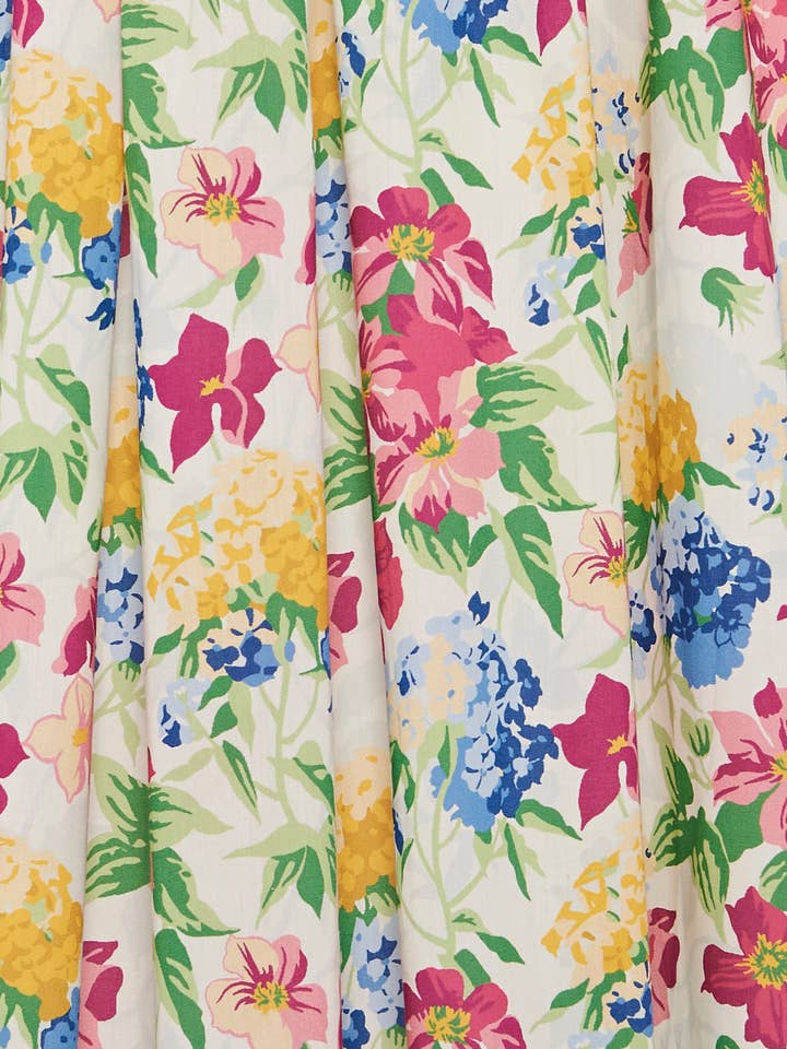 Jaime-jurk voor dames in kleurrijke vrolijke bloemen voor wholesale door Casey Marks