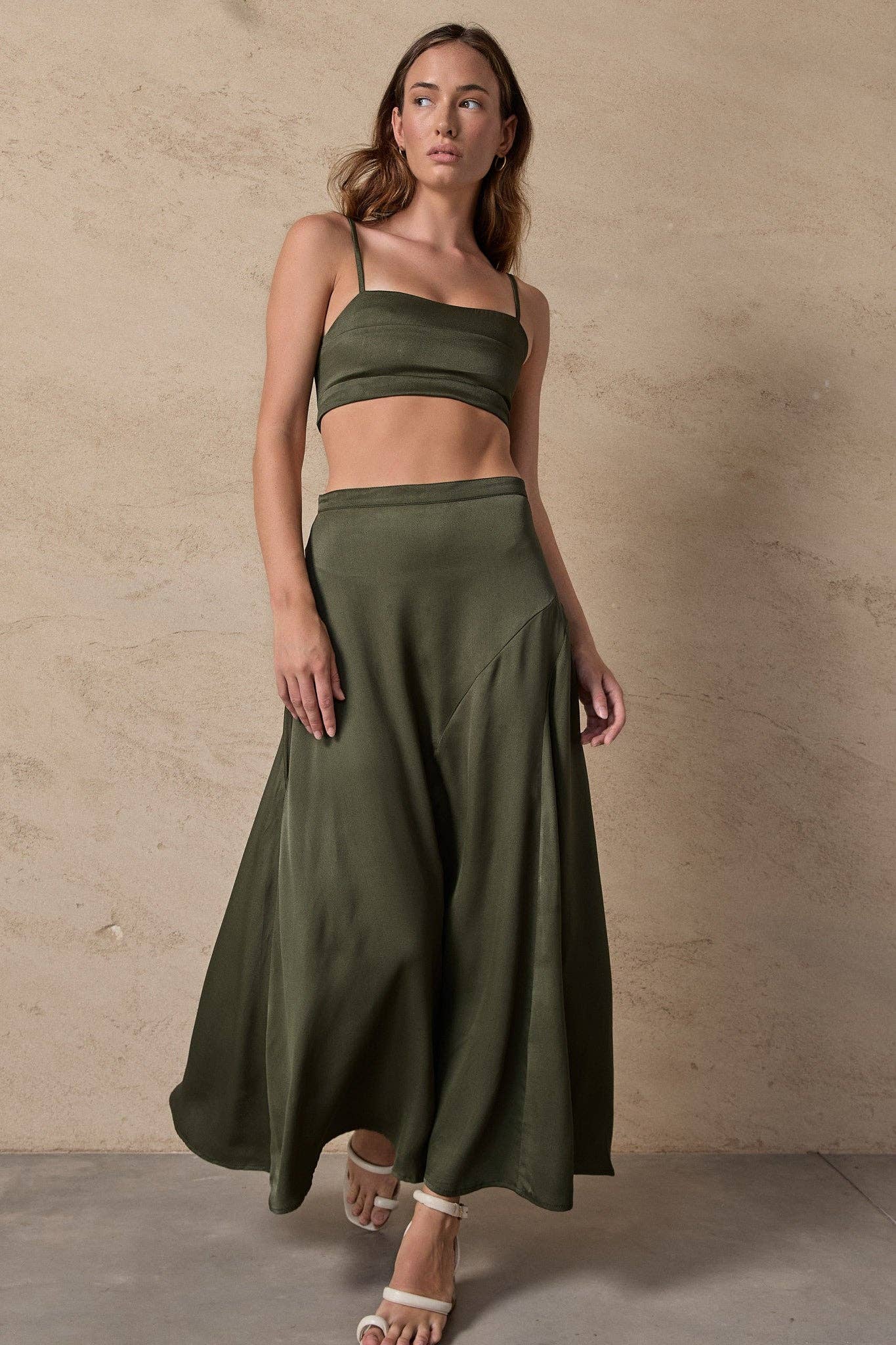 BEFORE ANYONE ELSE - Wholesale Skirt - Women's - IRIANNA SKIRT - RIFFLE GREEN
