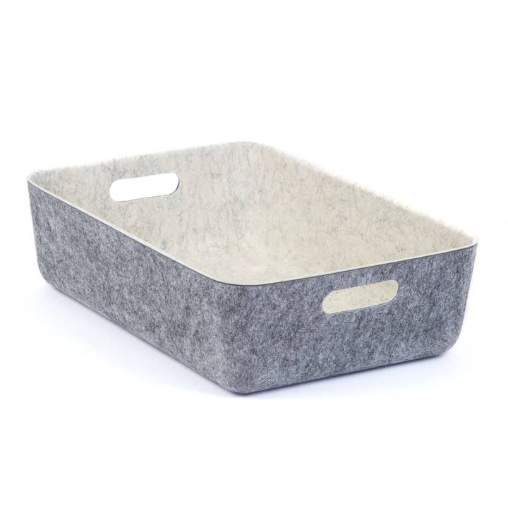 reSTAK recycled FELT storage medium short bin for wholesale by Three by Three Seattle