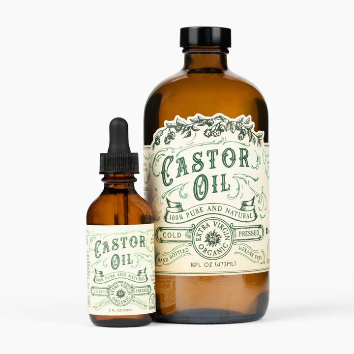 Roots And Leaves - Vente Huile pour le bain/corps - Huile de ricin biologique pressée à froid sans hexane en bouteille aux États-Unis