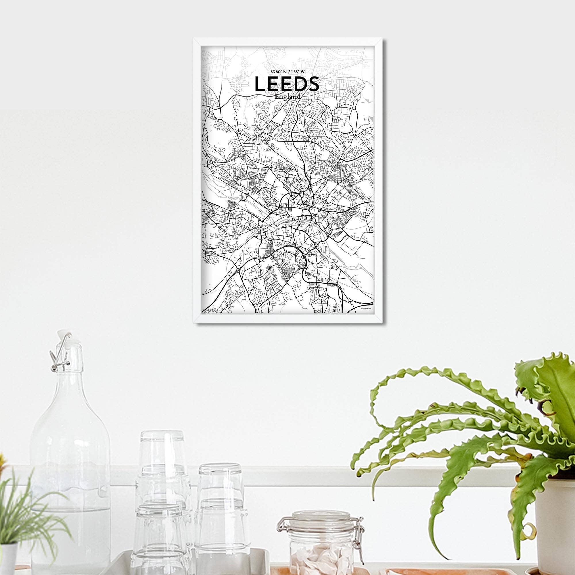 OurPoster.com – wholesale Poster – Leeds karta affisch30