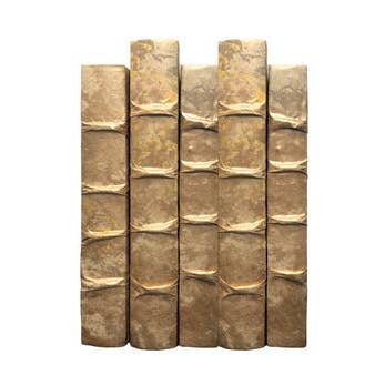 Rich Vibrant Gold Leaf Finish / Off-White Cover / 8.5-9.5" for wholesale by E. Lawrence, Ltd.