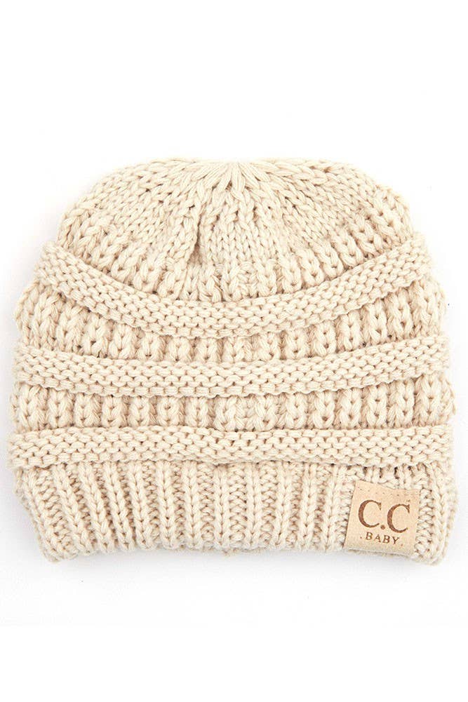 Hana - Wholesale Newborn/Knit Hat - Baby - C.C Baby Solid Color Knit Beanie0