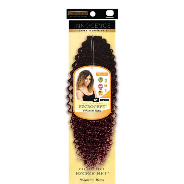 EZ Braid Deep Wave Crochet Hair 12" for wholesale by Majestic Wholesale