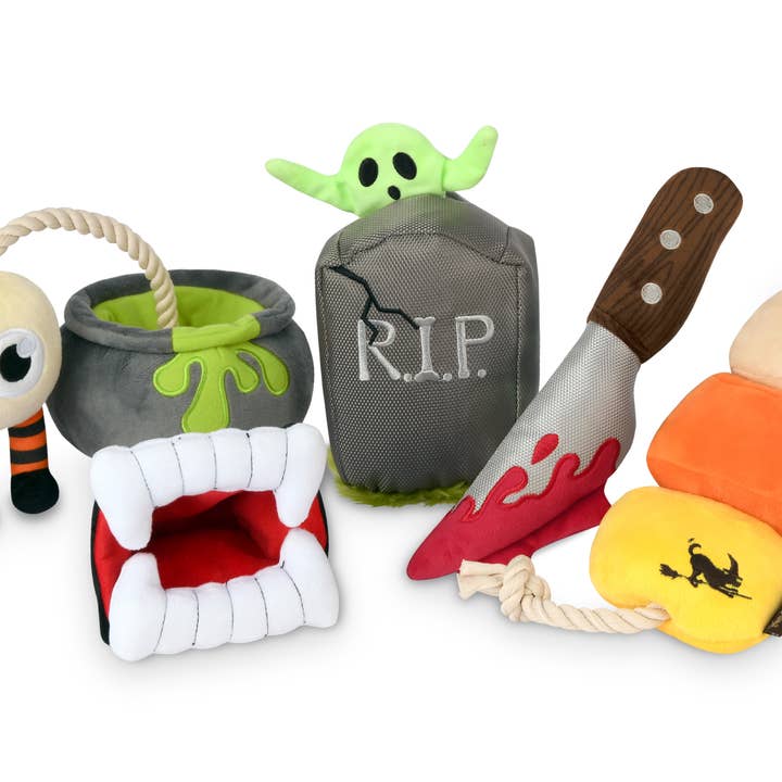 Howling Haunts 5-delige speelgoedset voor honden voor wholesale door P.L.A.Y. Pet Lifestyle and You