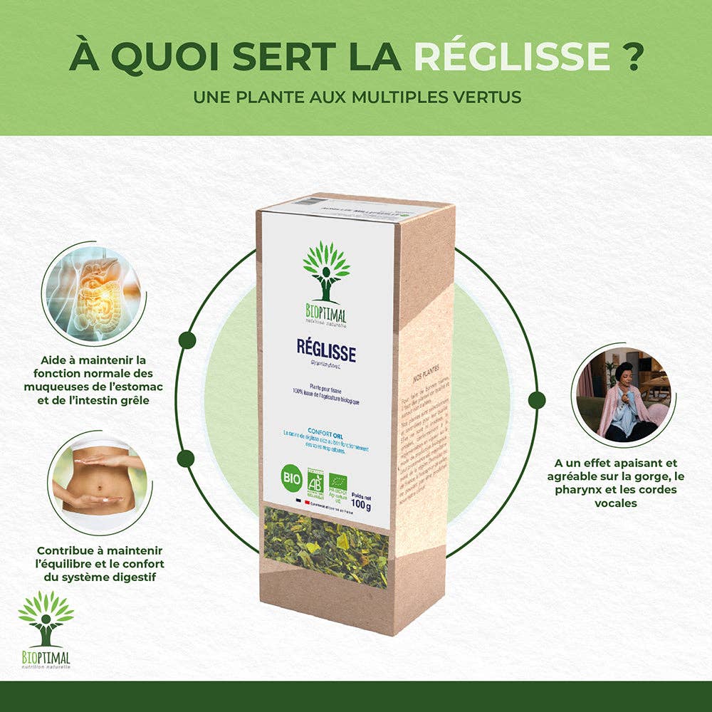 Bioptimal - Wholesale Health/Detox Tea - Licorice Plant for organic herbal tea 100g1