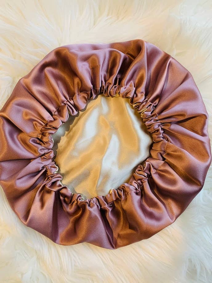 100% Mulberry Silk Reversible Caps | Silk Bonnets | Hair care | Beauty | Silk Turban - Double Layered Long Tie for wholesale by Marcheduluxe