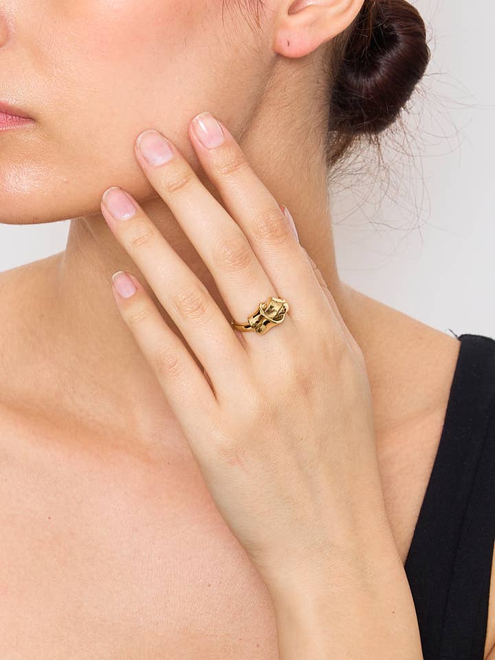 424YC23 Bogenring aus Edelstahl für den Großhandel von BYREN | ÉLINE L'ATELIER