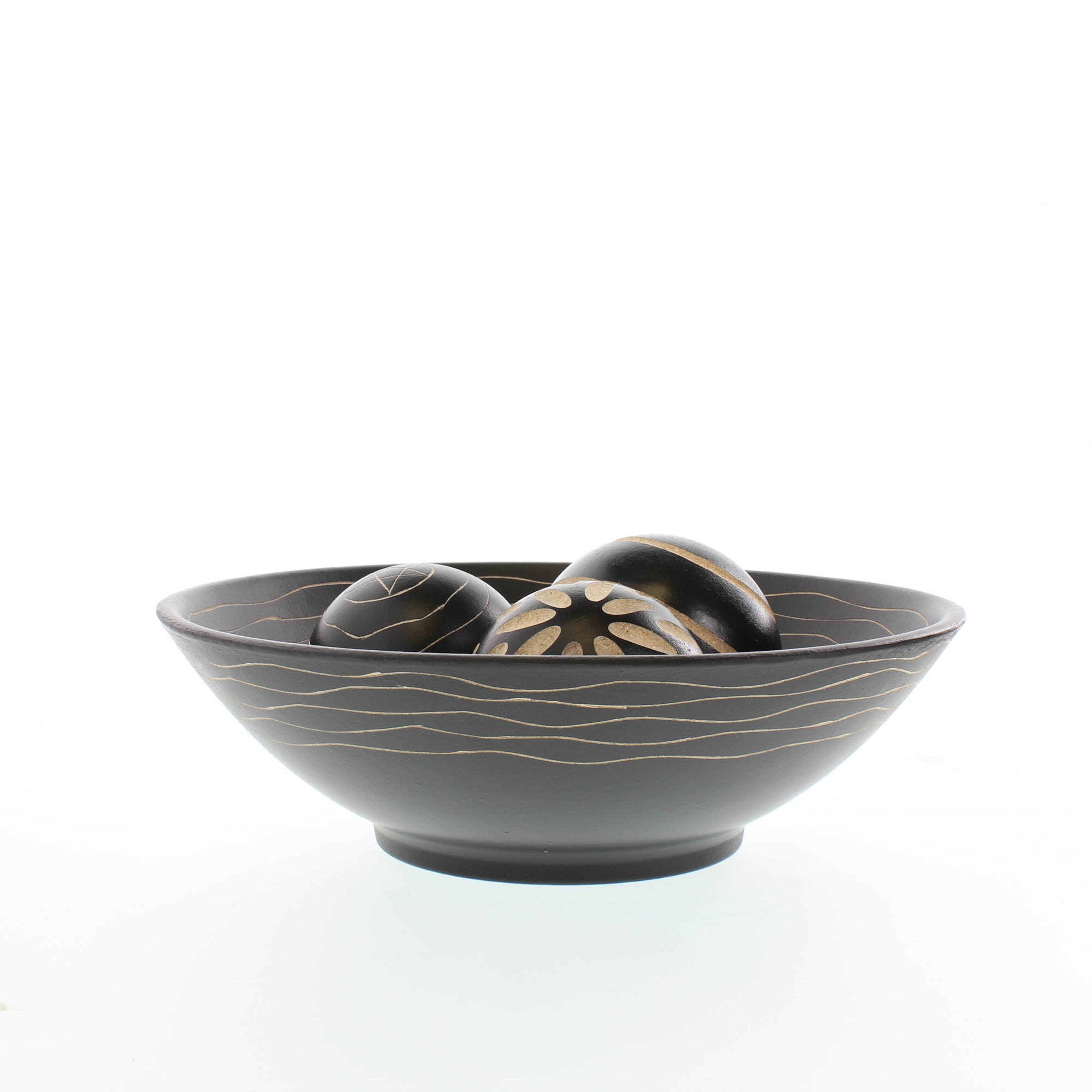 Zingz Home - Wholesale Decorative Tabletop Object - Artisan Deco Bowl and Balls2