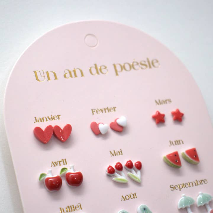 Yuko B - Wholesale Earrings - Kids - Stainless Steel Earrings - A Year of Red Poetry3