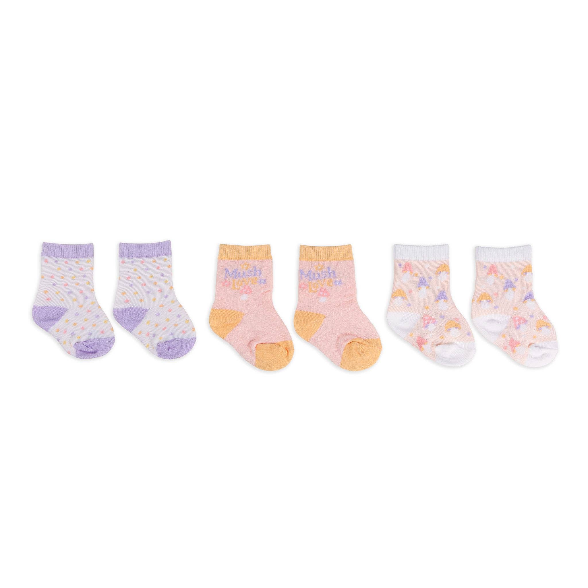 JuJuBe - Wholesale Socks - Baby - Baby Socks Trio Mushy Love1