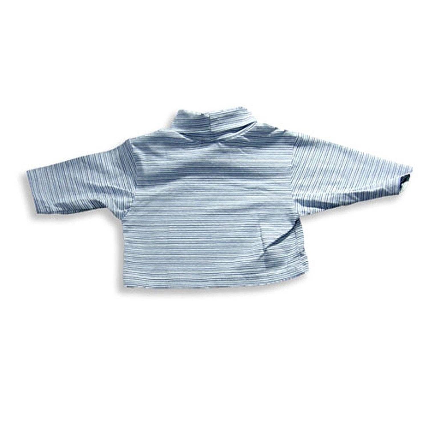 Rayure Bleu Clair Mulberribush - Pull à col roulé à manches longues pour bébés filles en vente sur Faire1