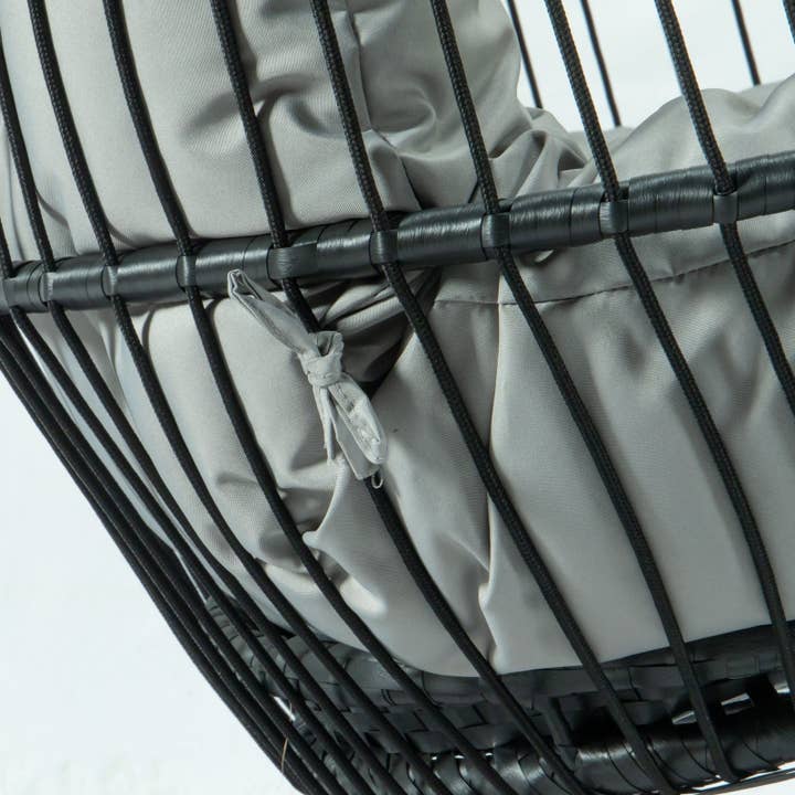 LeisureMod - Wholesale Egg Chair - Wicker 2 Person Double Folding Hanging Egg Swing Chair93