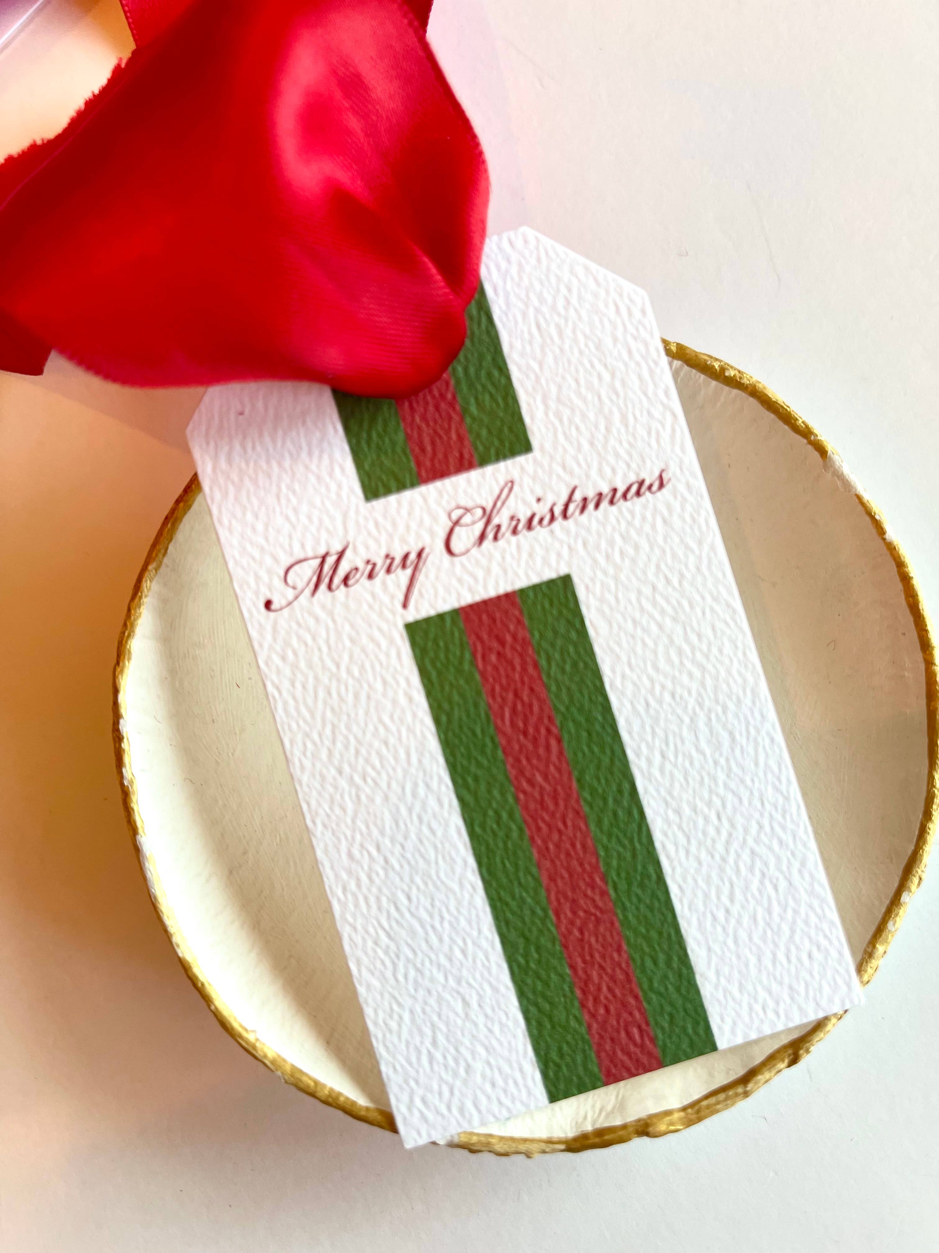 Tiny Tag Co. - Wholesale Gift Tag - Classic Christmas Ribbon Hang Tag1