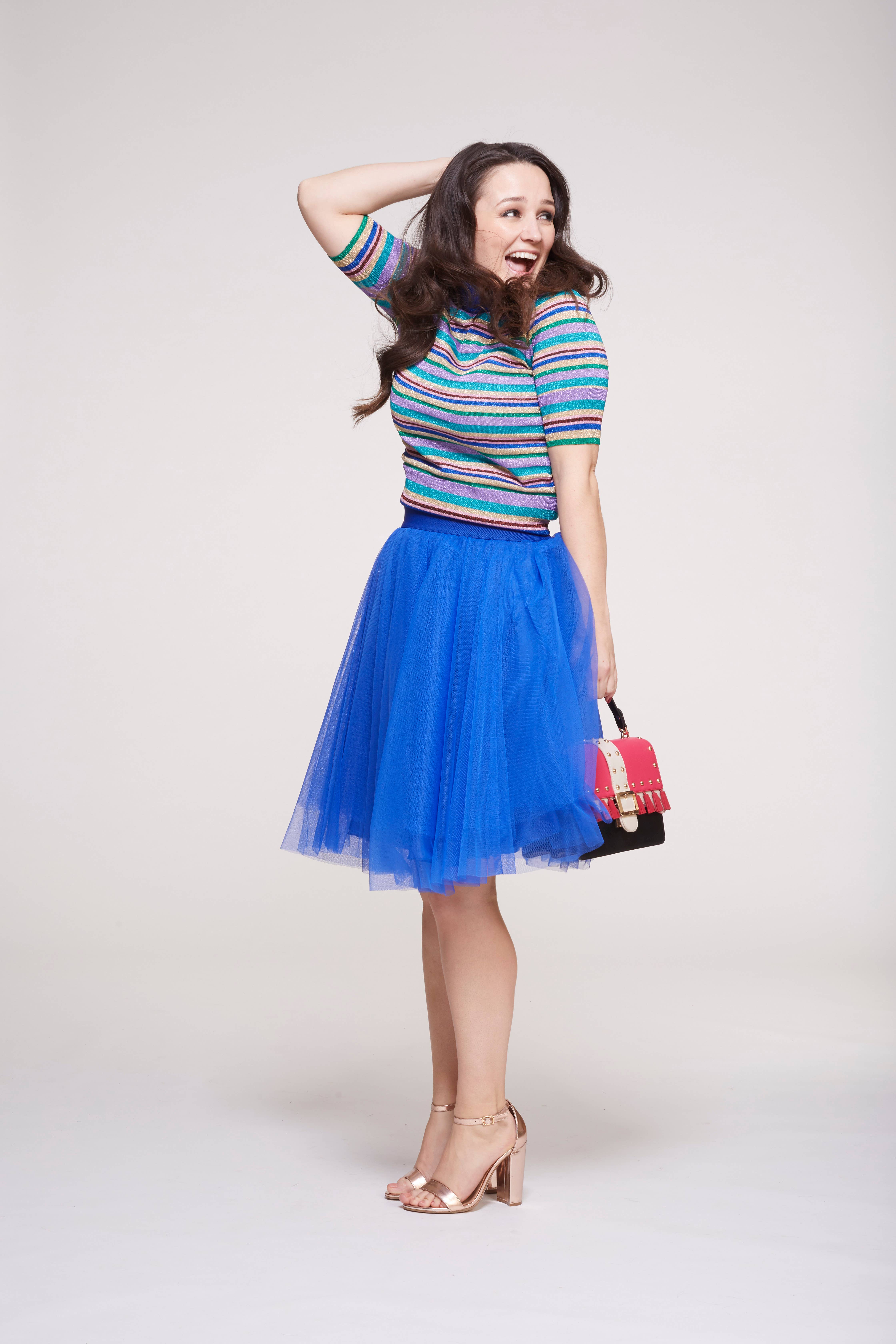 Sylvie Muller - Wholesale Skirt - Women's - Over the Knee Electric Blue Tutu1