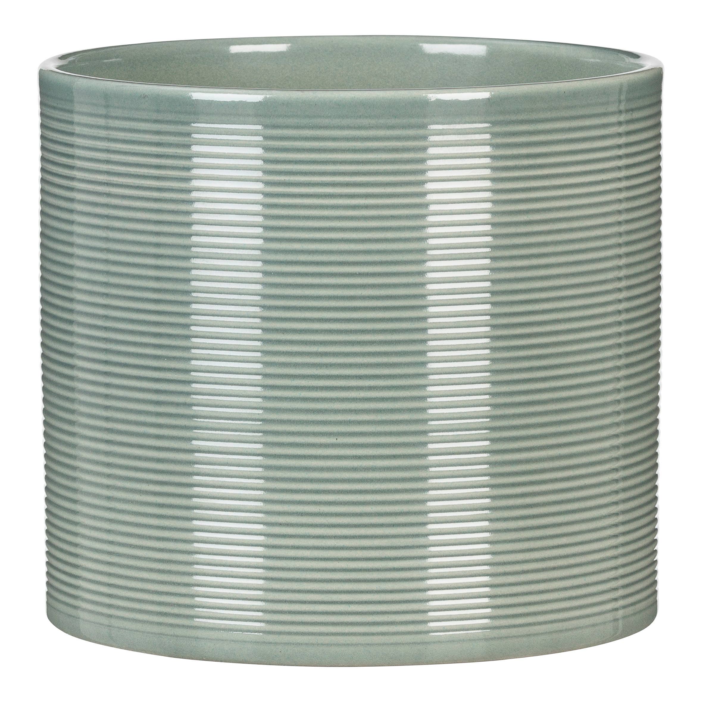 828 Sage Green ceramic flower pot/planter for wholesale on Faire0