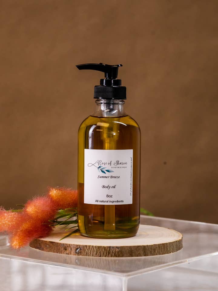 Body Oil for wholesale by Rose of Sharon Soap Boutique
