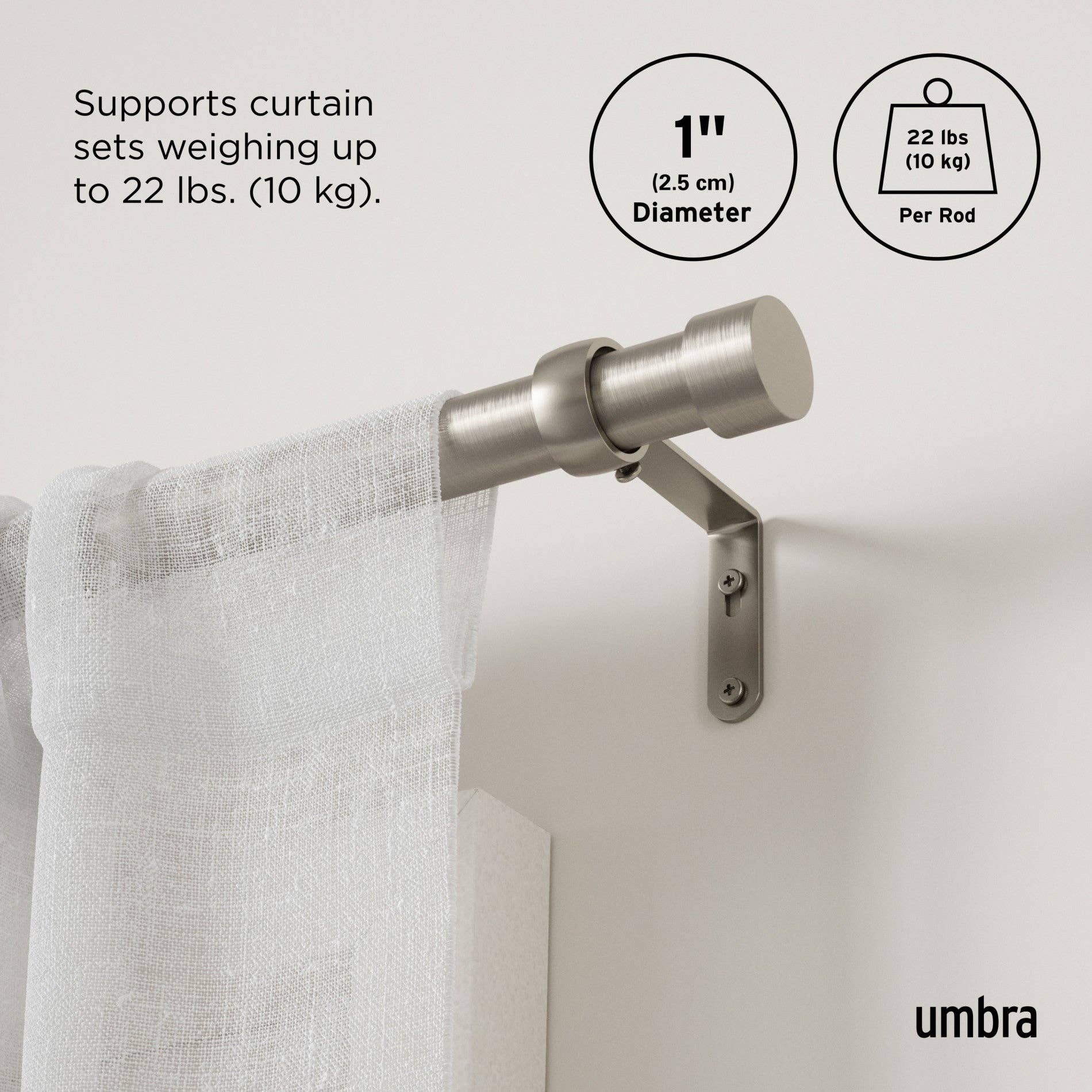 Umbra - Wholesale Curtain Rod - Cappa Curtain Rod22