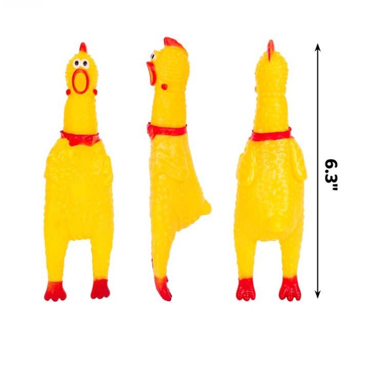 Tsyware - Wholesale Pet Squeaky Toy - Dog - Small Squeaky Rubber Chicken Chew Toy, Playful Squeeze Sound