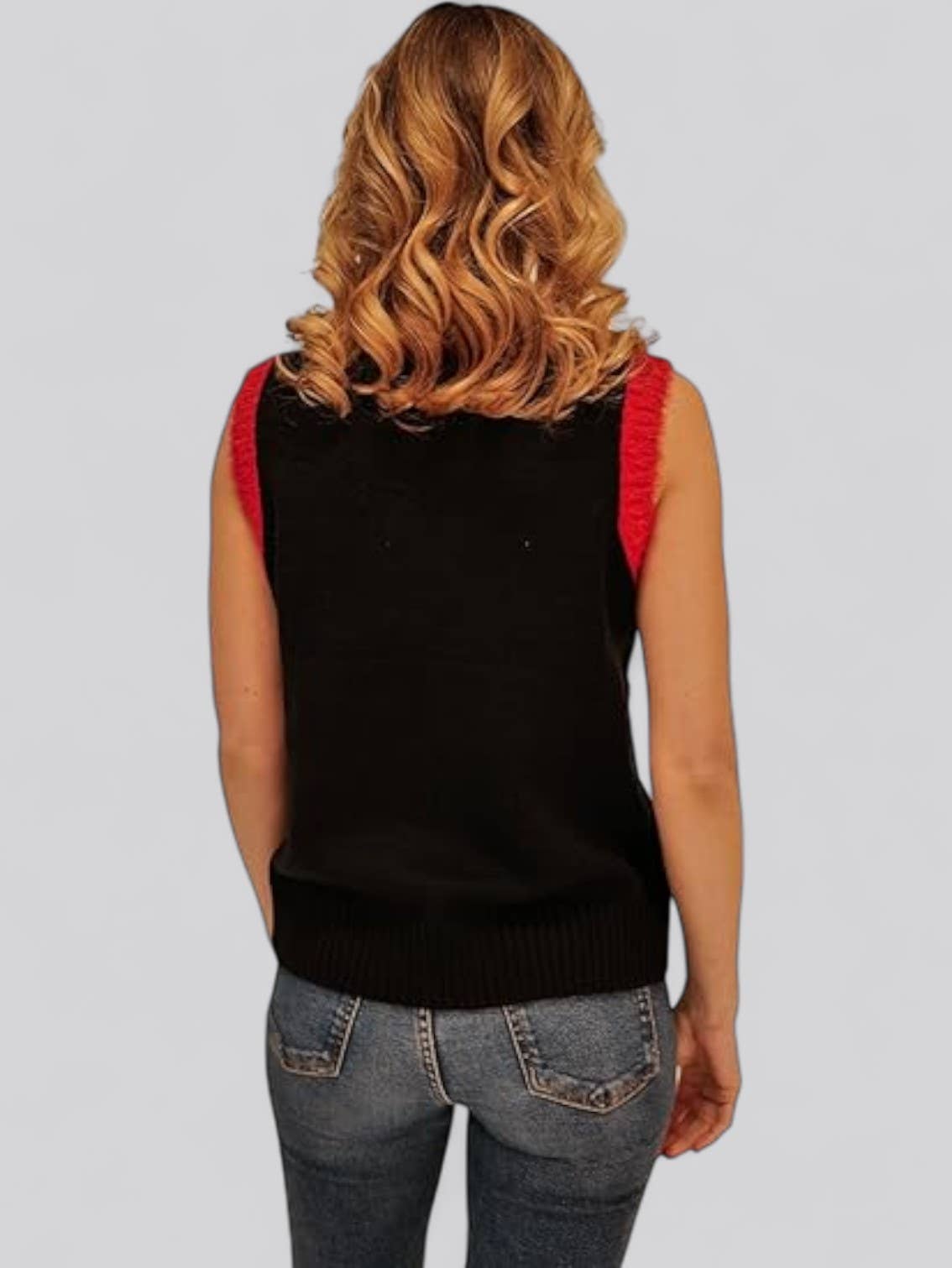 Noir Gilet Pull-Over de Noël Moche pour Femme ABW41-A en vente sur Faire2