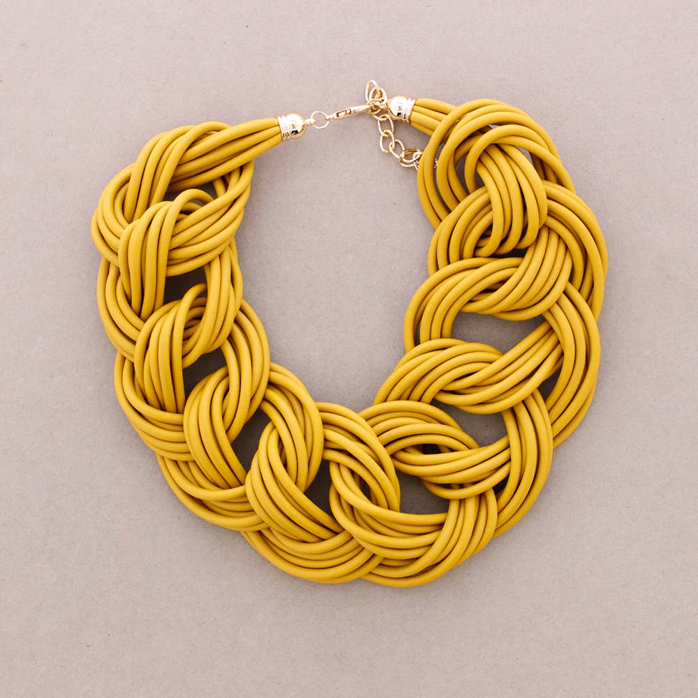 Sonata – Colar com abas por atacado – Gargantilha Multi Voltas Elos Borracha5