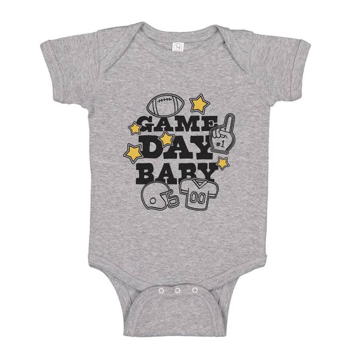 Itsy Bitsy Bella Co - Wholesale Bodysuit (Non-Footed) - Baby - Game Day Baby, Baby Bodysuit1