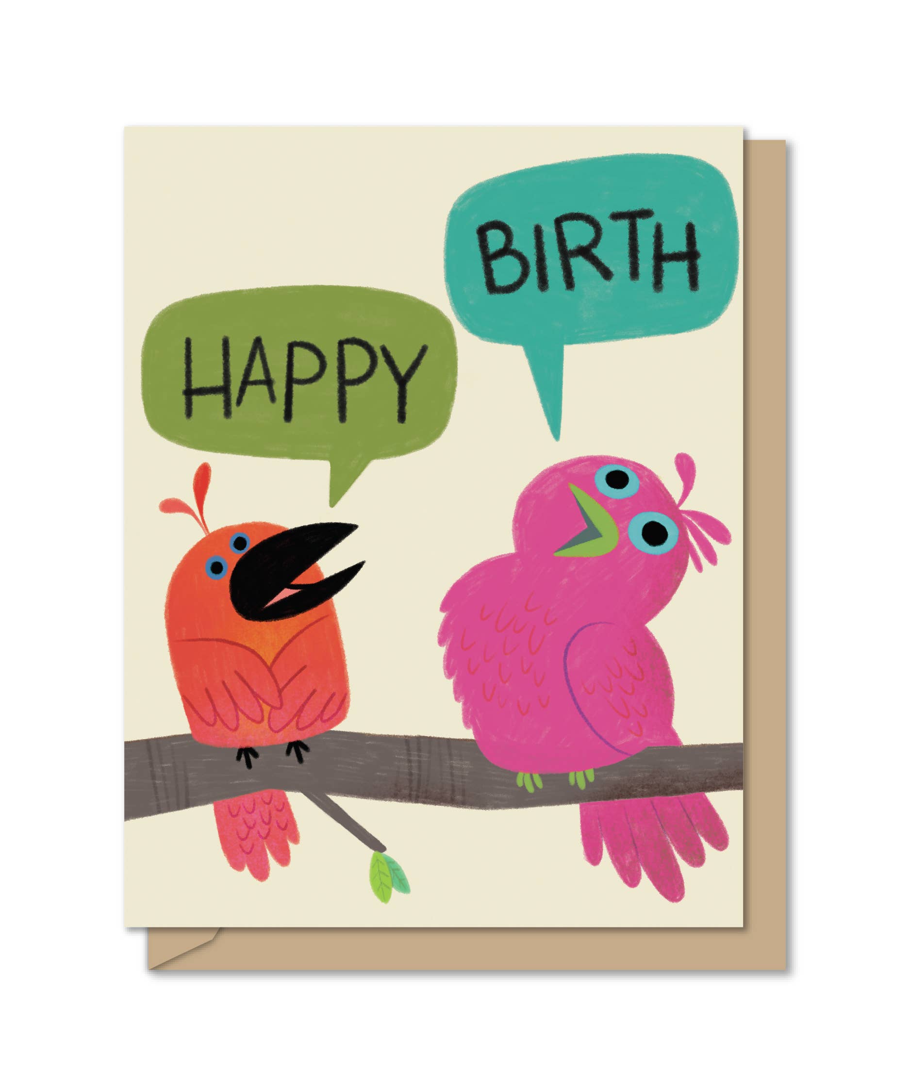 Maginating - Vendita all'ingrosso Biglietti di auguri - Biglietto di Auguri di Compleanno a Tre Ante | Uccelli su un Ramo di Compleanno1