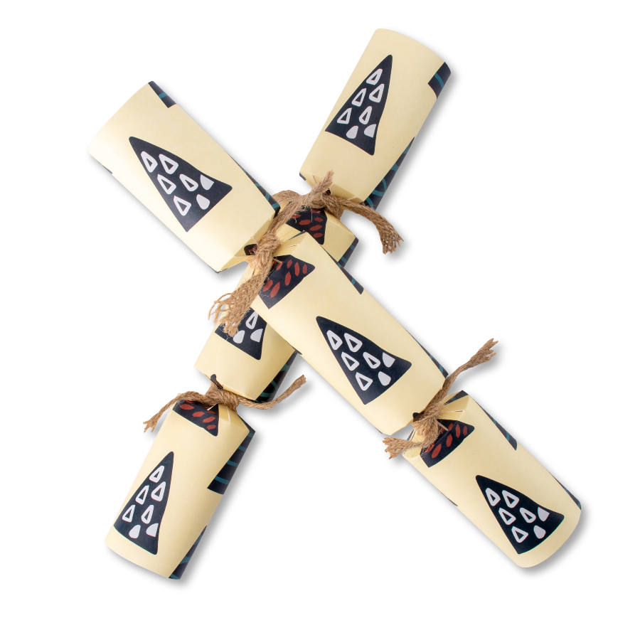 Crackers for Bonbons - Wholesale Kerstdecoratie - Duurzame kerstkrakers met kubistische bomen, set van 8 | Bonbon Crackers2