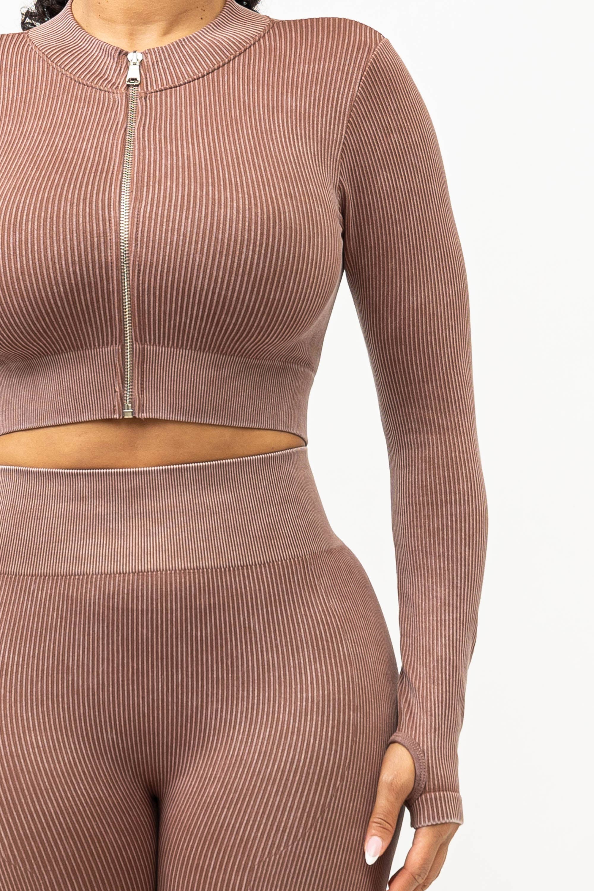 Boswell - Wholesale Activewear Set - Women's - MINERAL WASH TRACK SUIT SET8