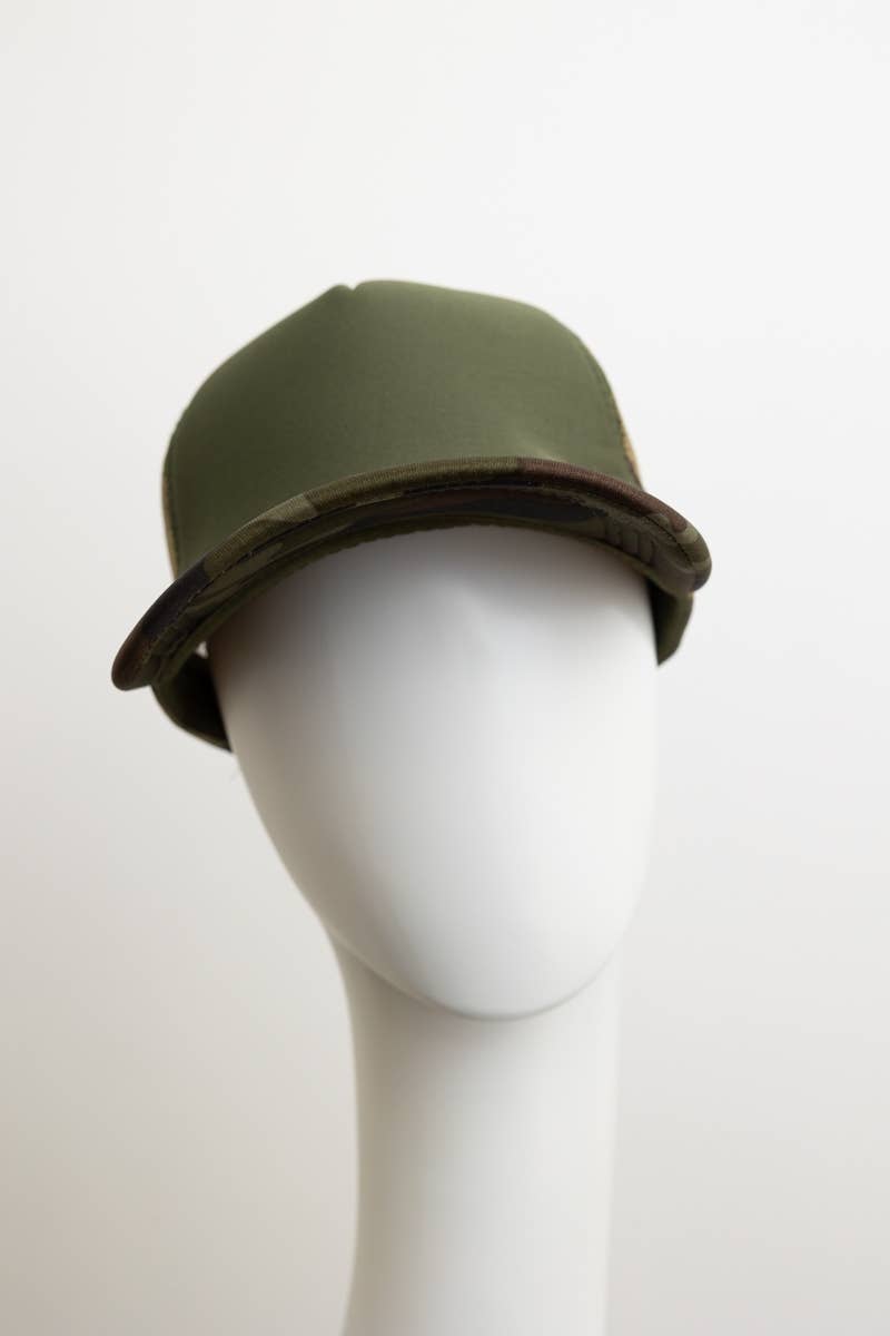 Leto Accessories - Vendita all'ingrosso Cappellino da camionista - Uomo - 🚛 Cappello da camionista da uomo con parte posteriore in rete mimetica2