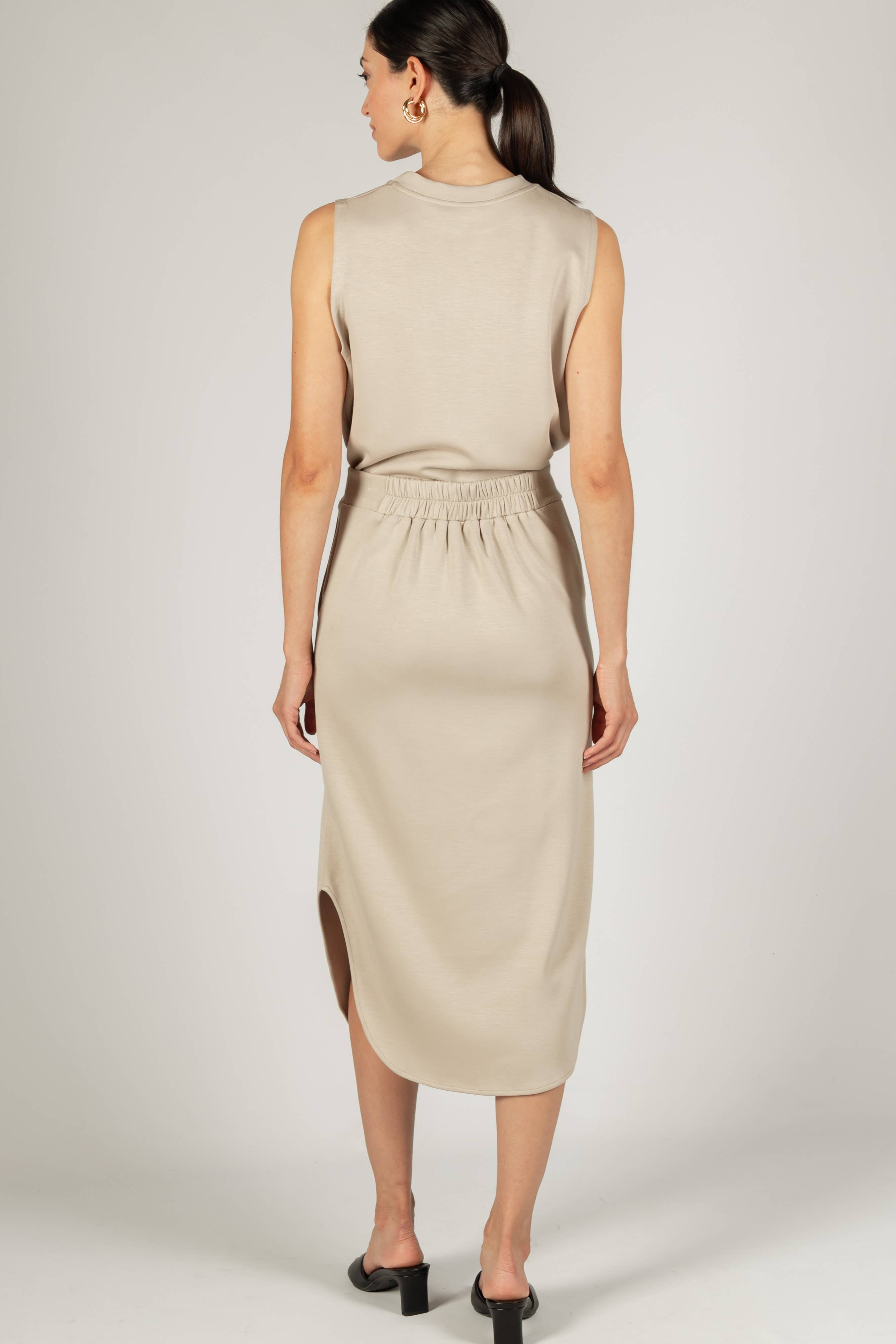 P. CILL - Vendita all'ingrosso Gonna - Donna - Gonna midi in modal Butter P. CILL13