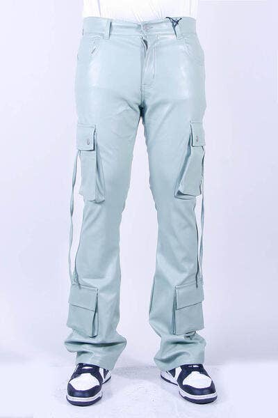 Cooper 9 - Wholesale Pants – Men's - 535 Street Leather Stack Cargo Sage0