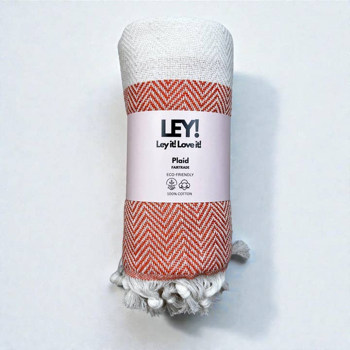 LEY! Plaid - Herringbone - Orange for wholesale by LEY!