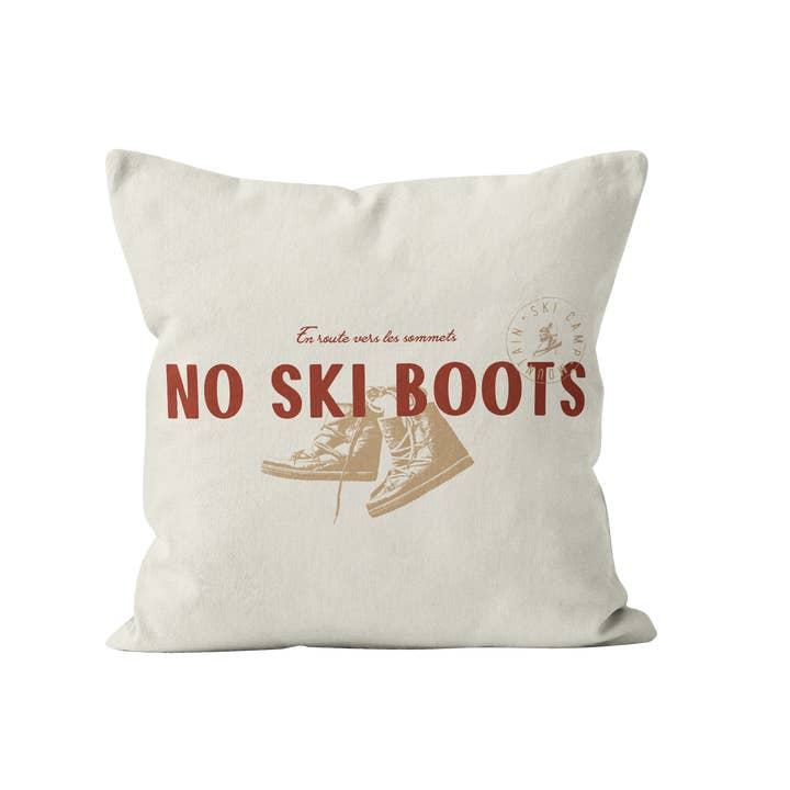No Ski Boots Pillow for wholesale by Coast and Valley