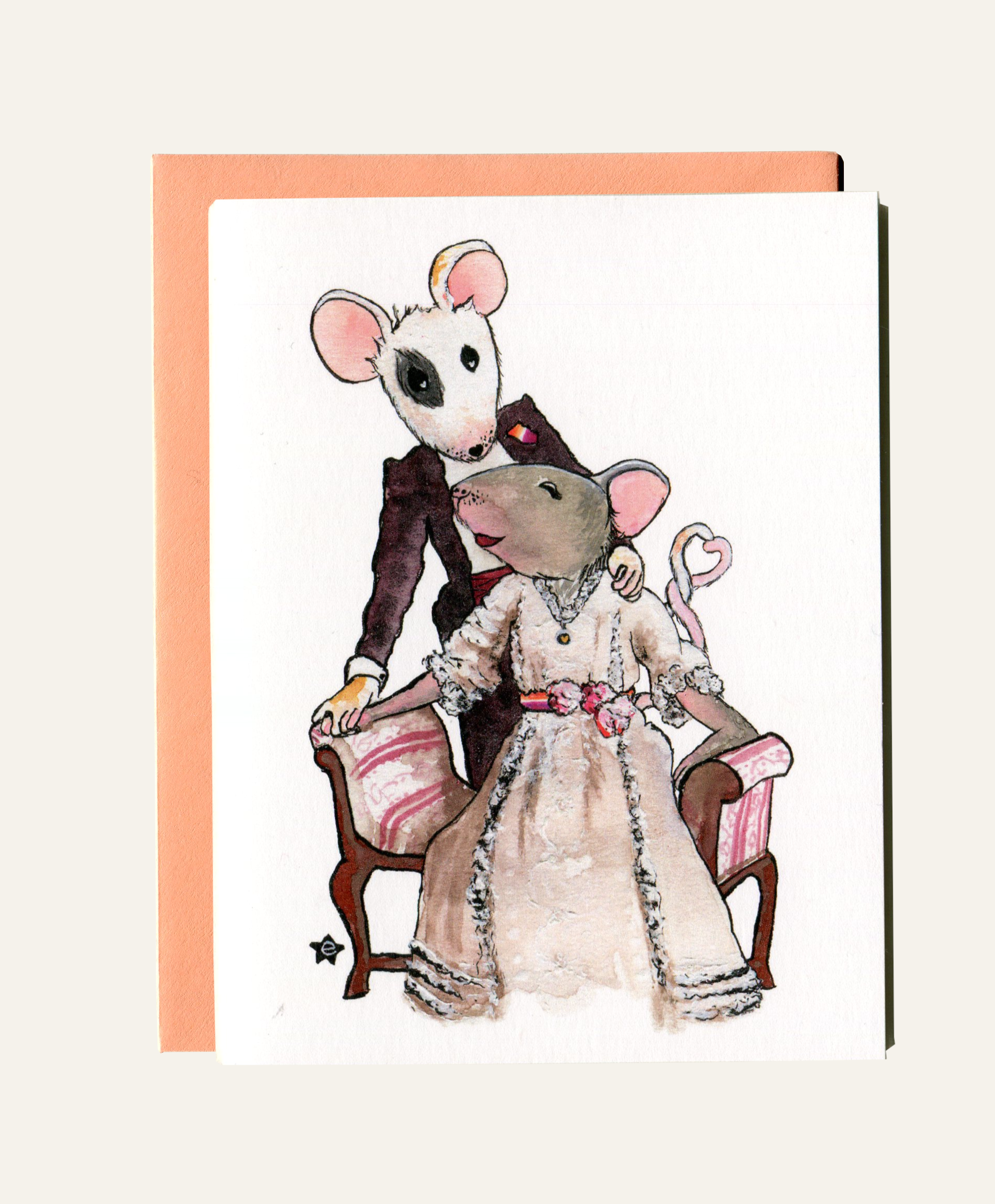 Darling Illustrations - Wholesale Love Card - You're Better Than Cheese - Mouse Notecard1