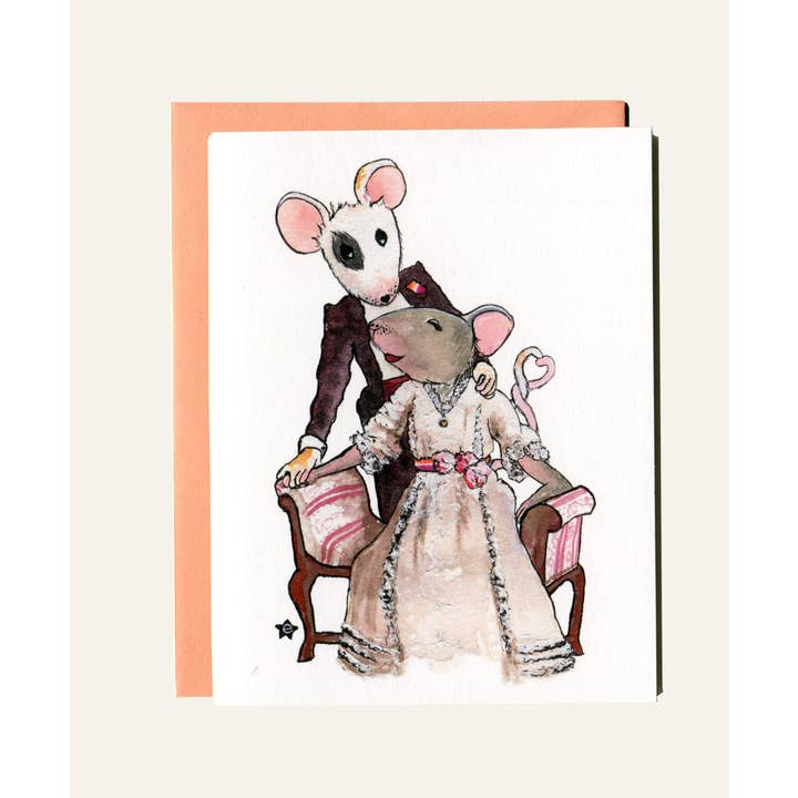 Darling Illustrations - Wholesale Love Card - You're Better Than Cheese - Mouse Notecard1