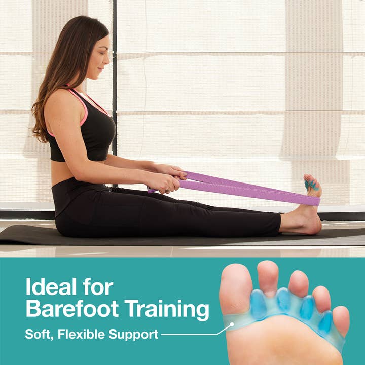 ZenToes - Wholesale Body Brace/Support - Five Loop Toe Separator, Blue - 1 Pair 2