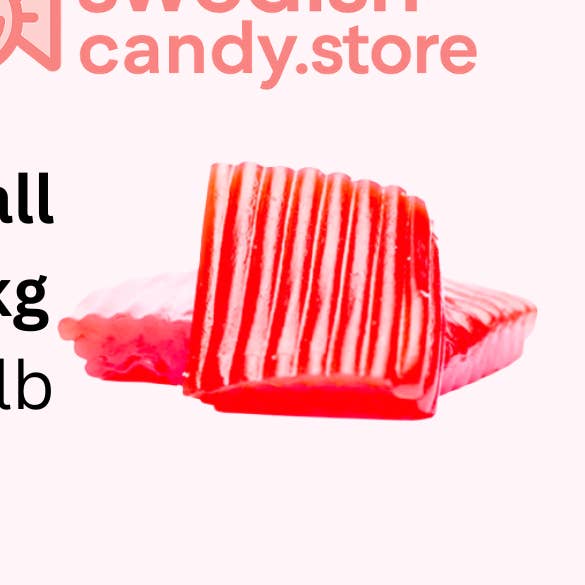 Dulces Suecos Smlutronmatta-Tira de Fresa Silvestre 3.5kg para venta al por mayor de Swedish Candy.Store - Swedish Candy