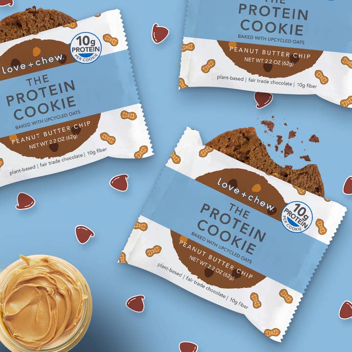 Love + Chew - Wholesale Biscuit - PEANUT BUTTER CHIP - 2 OZ - BOX OF 604