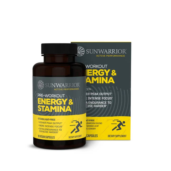 Sunwarrior - Wholesale Oral Supplement/Vitamin - Sunwarrior Active Pre-Workout Capsules - Energy & Stamina