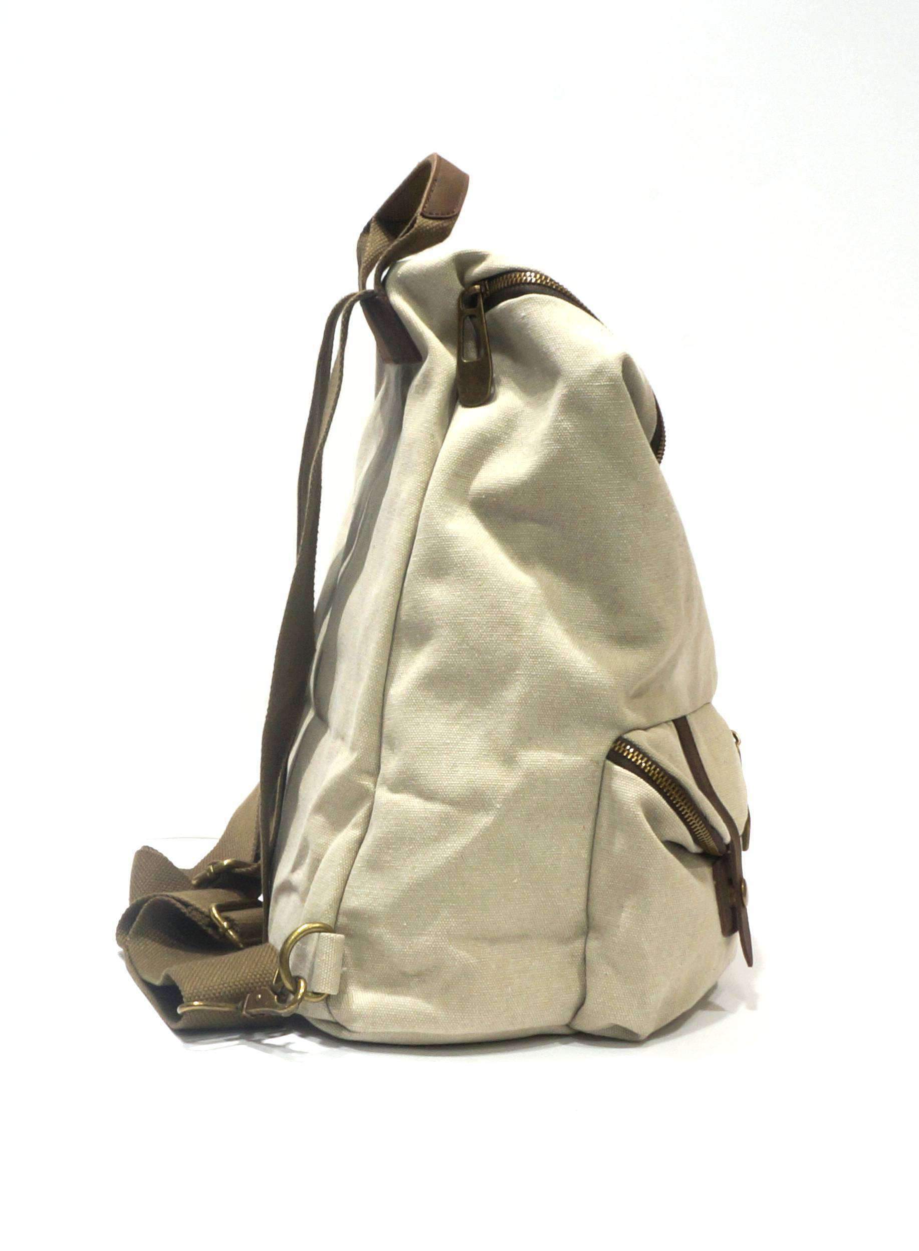 ZEDE PARIS - Wholesale Backpack - Women's - SAINT-PAUL - Canvas and leather backpack58