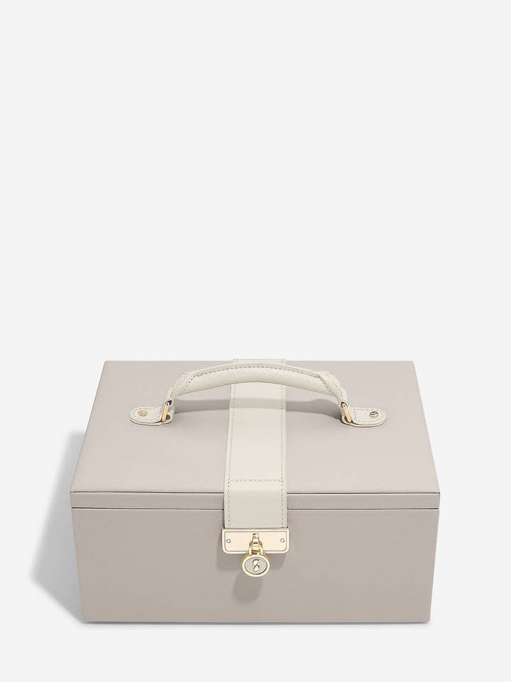 Luxury Classic Jewellery Box - Taupe for wholesale by Stackers