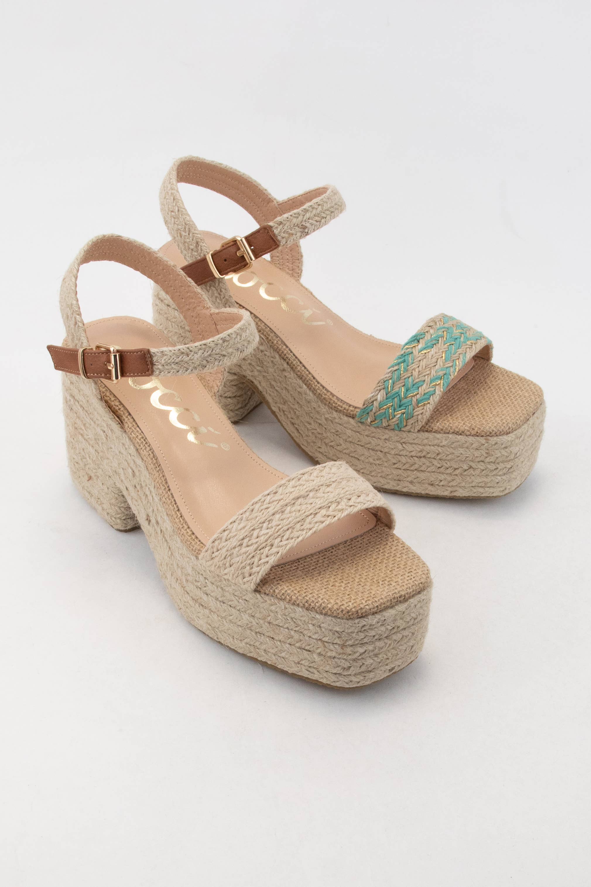 CCOCCI - Vendita all'ingrosso Scarpe con plateau - Donna - SANDALI RIMA ESPADRILLES WRAPPED CHUNKY CON TACCO PLATEAU6