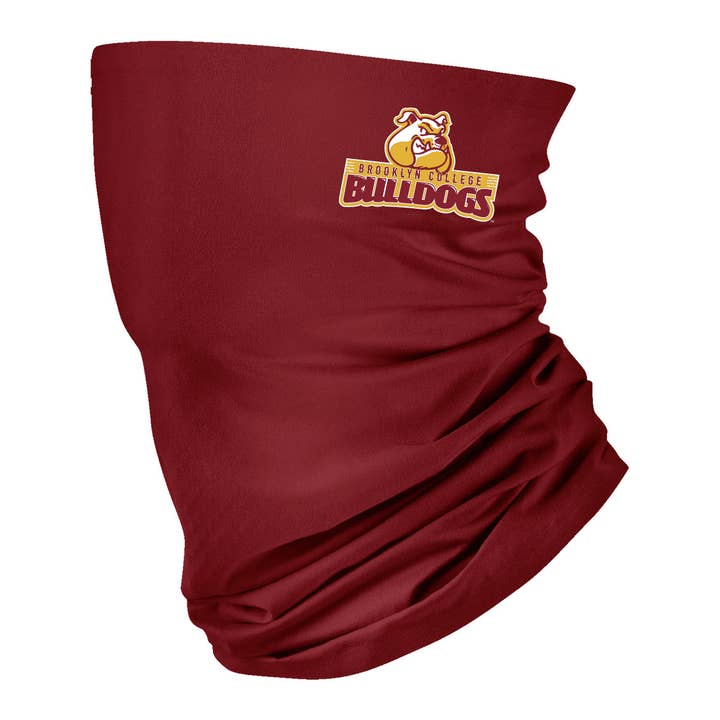 Brooklyn College Bulldogs Neck Gaiter Solid Maroon for wholesale by Vive La Fete